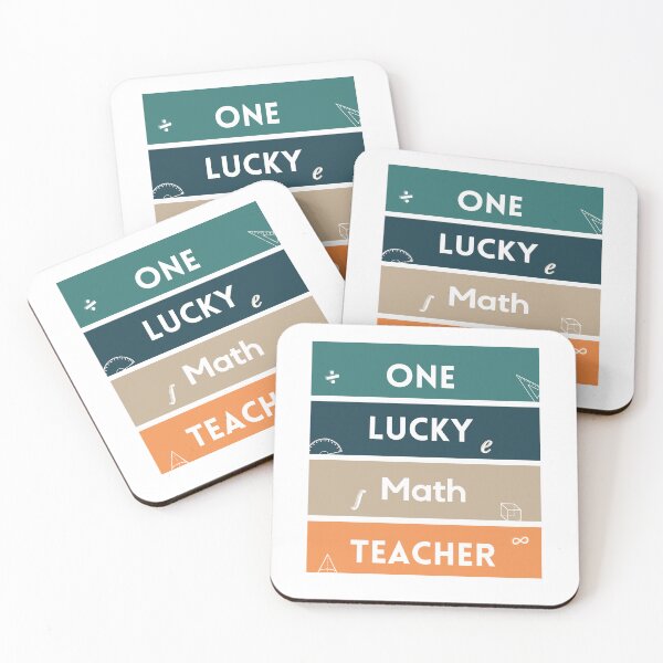 Item preview, One lucky Math Teacher designed and sold by SmSm Main Street.
