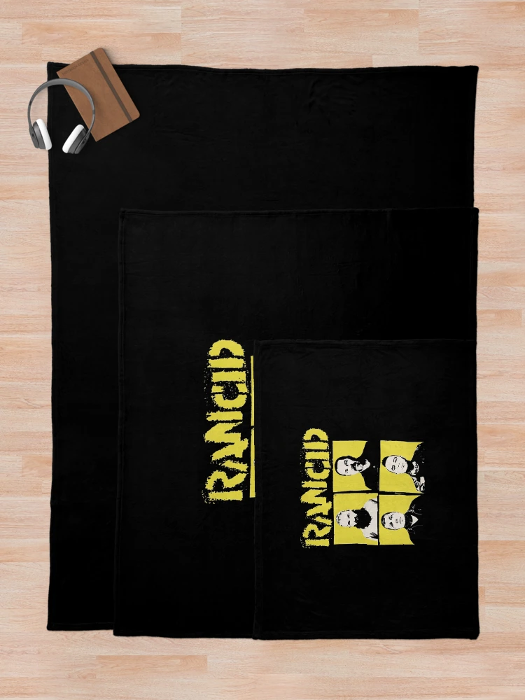 Thumbnail 5 of 6, Throw Blanket, Rancid Rancid Rancid Rancid Rancid Rancid Rancid designed and sold by AnnabelleWisoky.