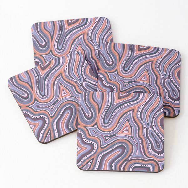 Item preview, Purple Lines and Dots - Abstract Pattern Art  designed and sold by Jillianamatt.