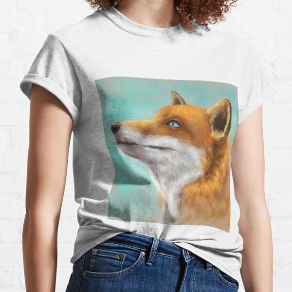 Ladies Keep Calm and Love Foxes Wildlife Animal Lover Fox Lover T-Shirt Tee 