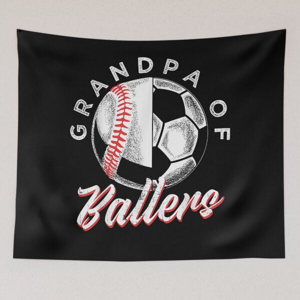 Item preview, Grandpa Of Ballers Soccer Baseball Player designed and sold by Christina Medina.