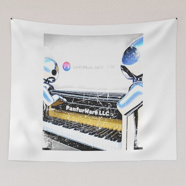 Item preview, Lo-Fi Music 24-7 AI Robots designed and sold by PanfurWare-LLC.