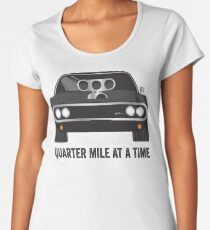 Camiseta premium para mujer Serie Cinema Obscura - The Fast & the Furious - Cuarto de Milla