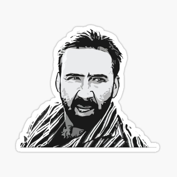 Nicolas Cage and Pedro Pascal Sticker for Sale by wbuffington