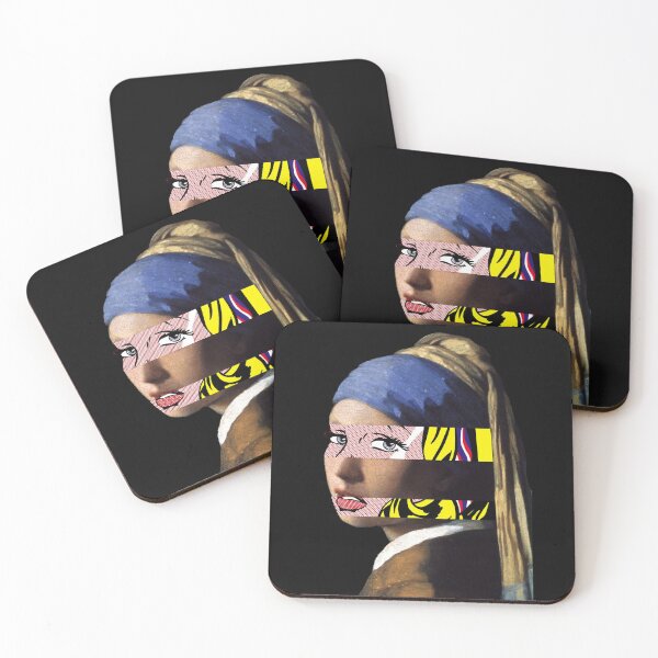 Item preview, Vermeer x Lichtenstein (Black) designed and sold by Zheap14.