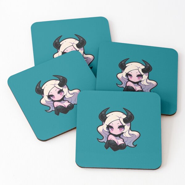 Item preview, Blonde Haired Purple Eyed Girl With Horns designed and sold by SnackyChunk.