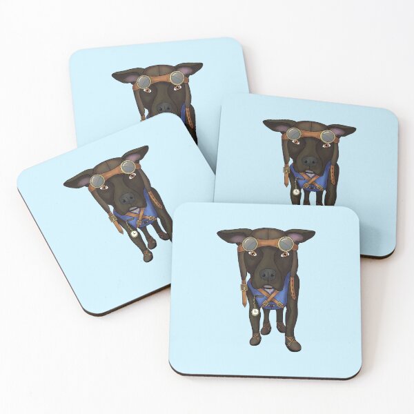 Item preview, Steampunk Staffy designed and sold by Culture-Popped.