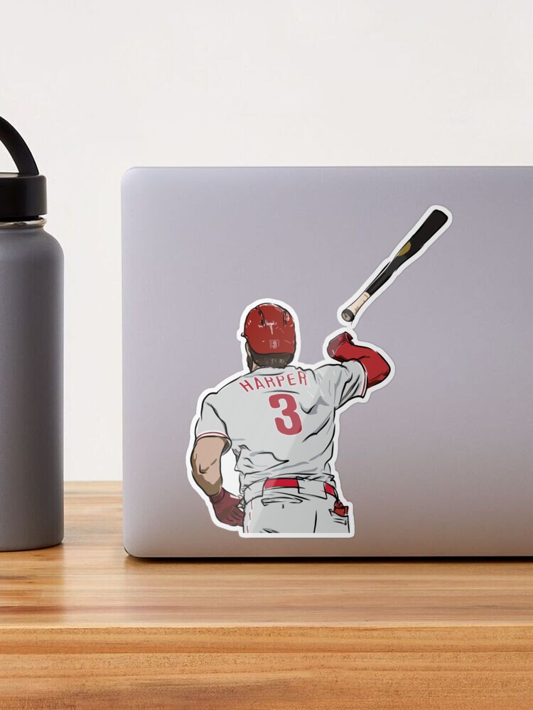 Bryce Harper Bat Throw Sketch | Sticker