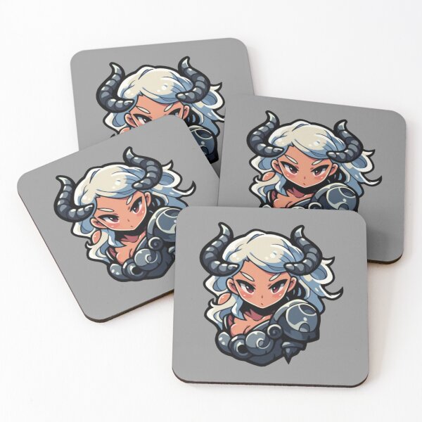 Artikelvorschau, Blonde Haired Red Eyed Girl With Horns entworfen und verkauft von SnackyChunk.