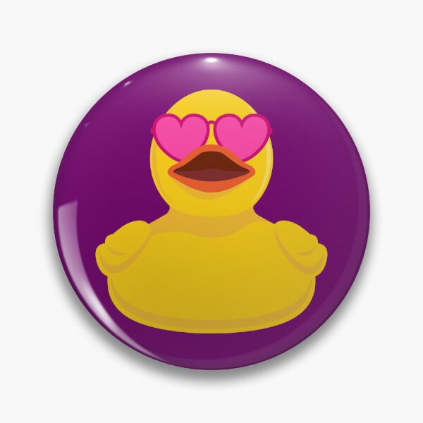 Item preview, Rubber Duck in Heart Shaped Sunglasses - Pink Lens designed and sold by BlueSkyTheory.
