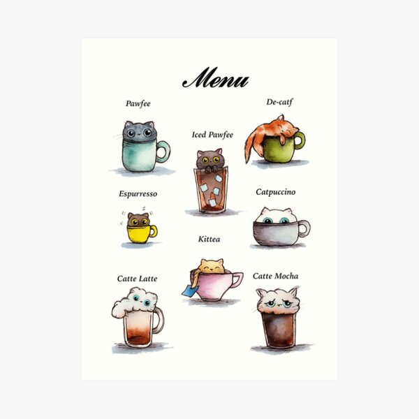 Espurresso - Cute espresso cup with kitten on top Accessories Greeting Card