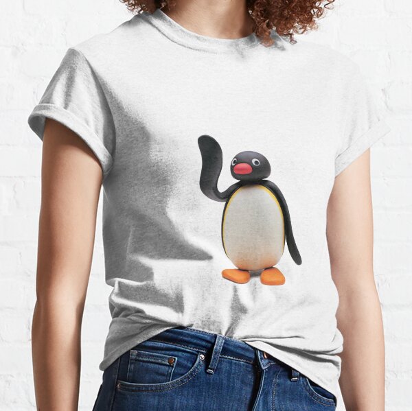 Pingu dit bonjour T-shirt classique