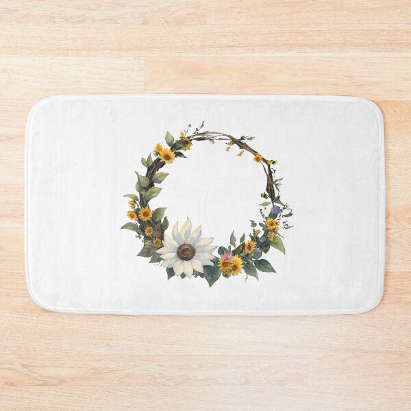Item preview, Watercolor sunflower wreath frame designed and sold by Jayjaynaenae.