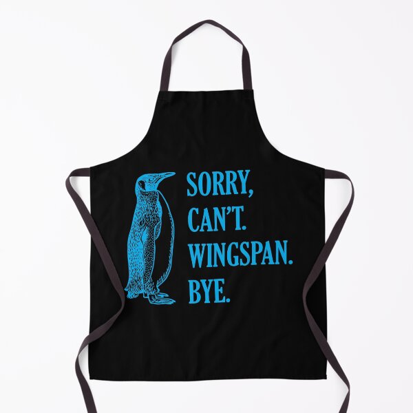 Item preview, Sorry Can't Wingspan Bye Penguin (Blue) designed and sold by smokykitten.