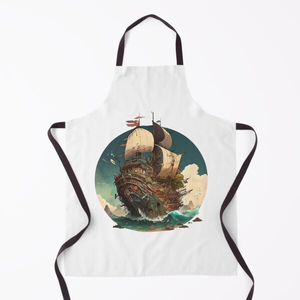Item preview, Cartoon pirate ship designed and sold by Stickermagician.