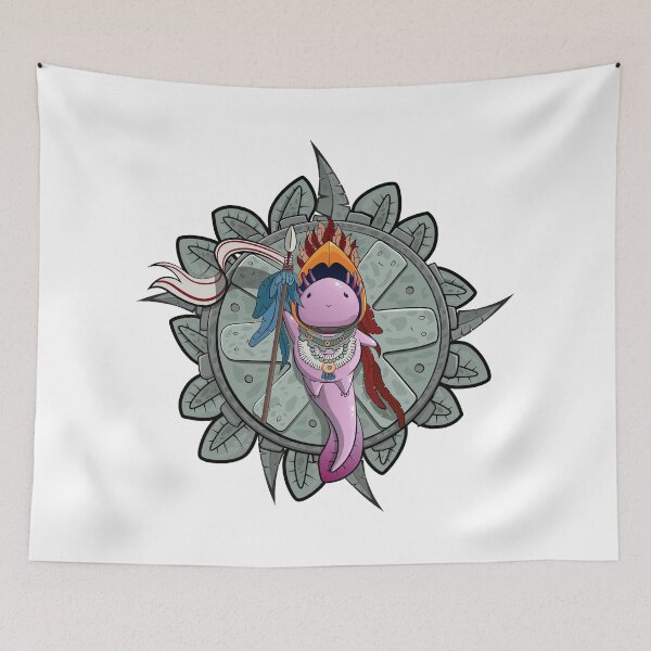 Item preview, prehispanic axolotl - prehispanic axolotl designed and sold by Mauknox.