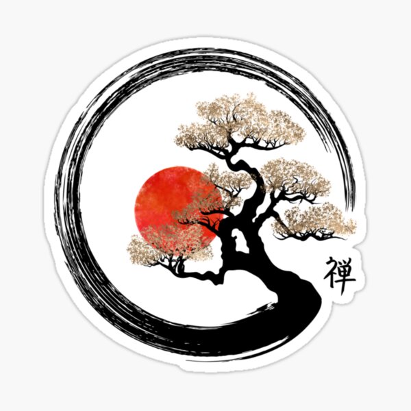 Item preview, Enso Circle and Bonsai Tree on Canvas Classic T-Shirt designed and sold by JohMcabee.
