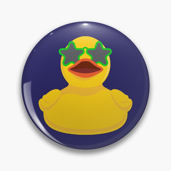 Item preview, Rubber Duck in Star Shaped Sunglasses - Bright Green designed and sold by BlueSkyTheory.