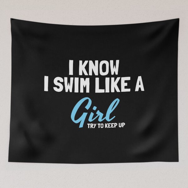 Item preview, funny swimming quote swimming quotes designed and sold by WangsArt.