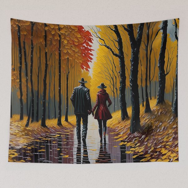 Item preview, Portrait of Love on Rainy Autumn Day designed and sold by Witsprings.