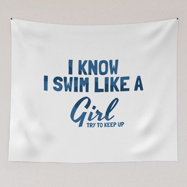 Item preview, funny swimming quote swimming quotes designed and sold by WangsArt.
