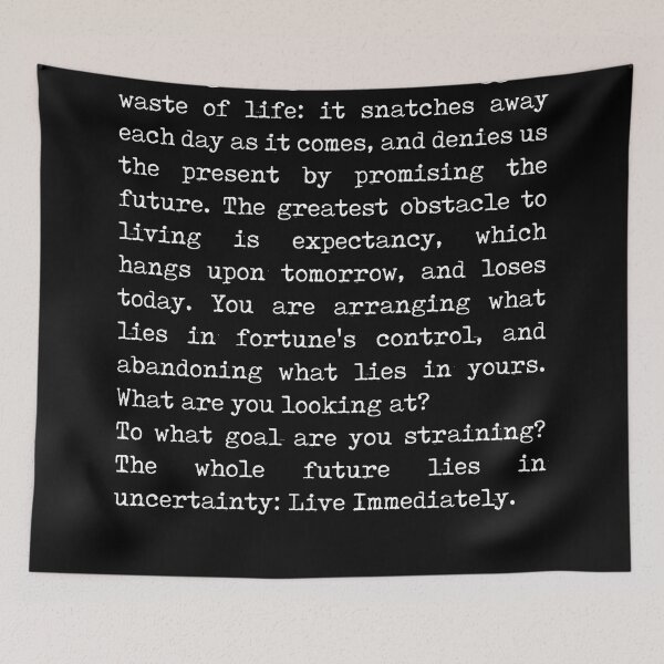 Item preview, The greatest obstacle - Seneca Poem - Literature - Typewriter Print - Black designed and sold by Studio Grafiikka.