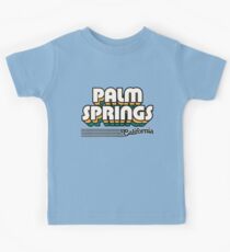 Palm Springs, California | Retro Stripes Kids Tee