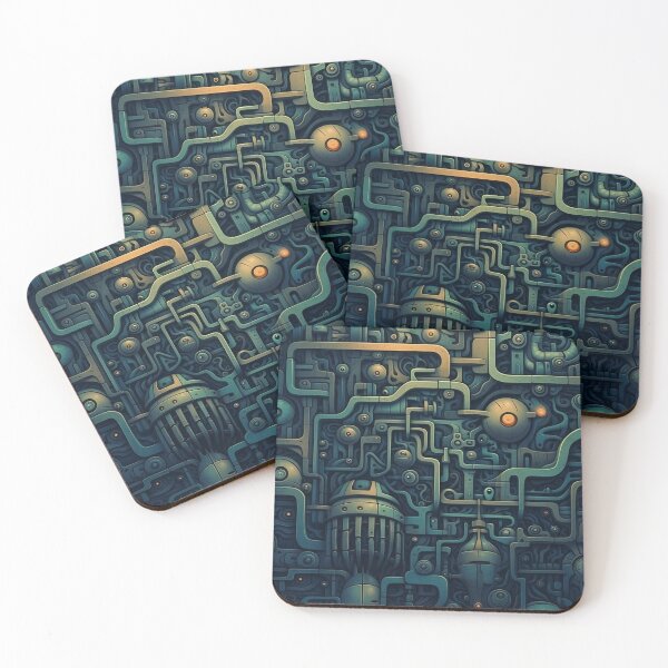 Item preview, Abstract Tech Art - phone case / print / sticker designed and sold by Gameasty.