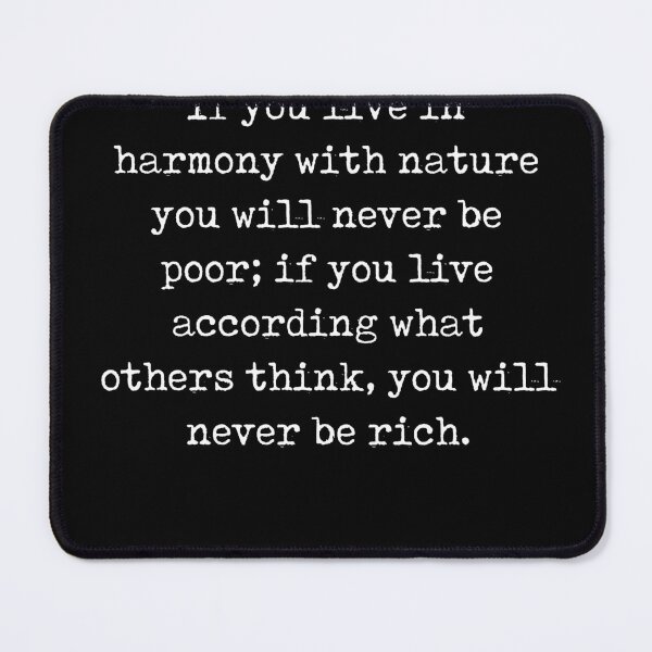 Item preview, Harmony With Nature - Seneca Quote - Literature - Typewriter Print - Black designed and sold by Studio Grafiikka.