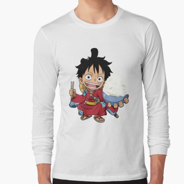 Monkey D. Luffy Wano Act Custom Anime Chibi One Piece T-Shirt -  Freedomdesign