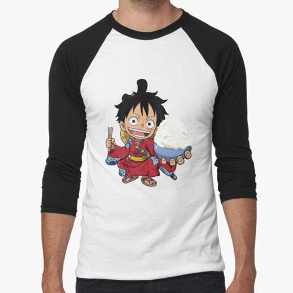 Monkey D. Luffy Wano Act Custom Anime Chibi One Piece T-Shirt -  Freedomdesign