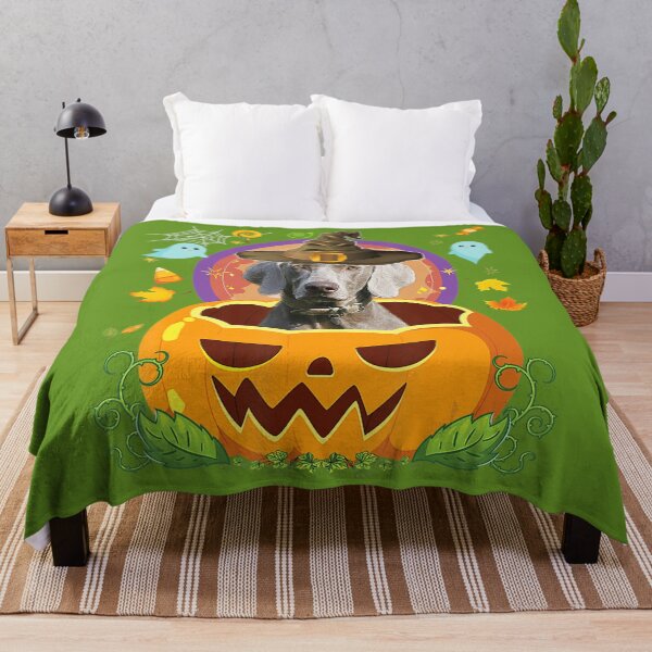 Item preview, Happy Halloween Pumpkin Weimaraner Dog Witch Cute Hat Lover designed and sold by krvusseh98.