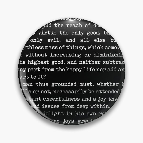 Item preview, No Joy Greater Than Inner Joy - Seneca Poem - Literature - Typewriter Print - Black designed and sold by Studio Grafiikka.
