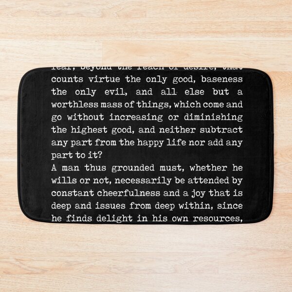 Item preview, No Joy Greater Than Inner Joy - Seneca Poem - Literature - Typewriter Print - Black designed and sold by Studio Grafiikka.