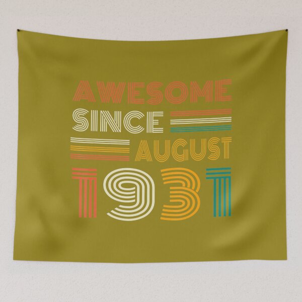 Item preview, 90th Birthday Awesome Since August 1931 90 Year Old 	 	 designed and sold by dqcuxrfij42.