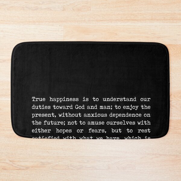 Item preview, True Happiness - Seneca Quote - Literature - Typewriter Print - Black designed and sold by Studio Grafiikka.