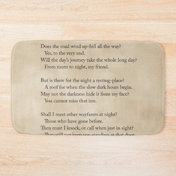 Item preview, Up-Hill - Christina Rossetti Poem - Literature - Typography Print 2 - Black designed and sold by Studio Grafiikka.
