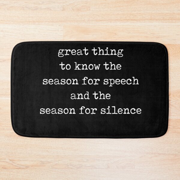 Item preview, Season For Speech And Silence - Seneca Quote - Literature - Typewriter Print - Black designed and sold by Studio Grafiikka.