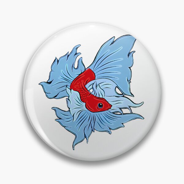 Item preview, Siamese Fighting Fish In Red And Blue designed and sold by Heathermarie321.
