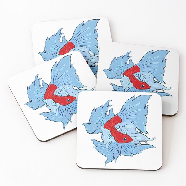 Item preview, Siamese Fighting Fish In Red And Blue designed and sold by Heathermarie321.