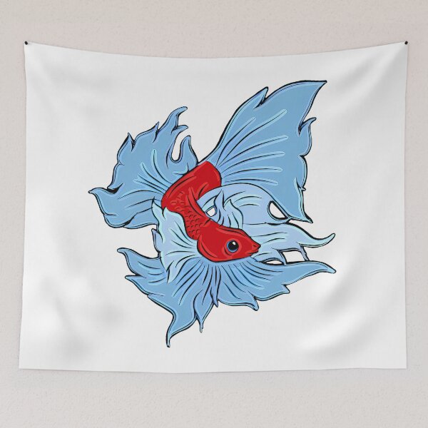 Item preview, Siamese Fighting Fish In Red And Blue designed and sold by Heathermarie321.