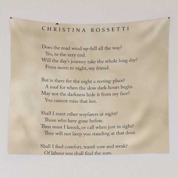 Item preview, Up-Hill - Christina Rossetti Poem - Literature - Typography Print 2 - Vintage designed and sold by Studio Grafiikka.