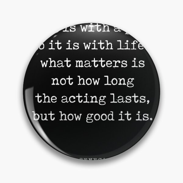 Item preview, As it is with a play - Seneca Quote - Literature - Typewriter Print - Black designed and sold by Studio Grafiikka.