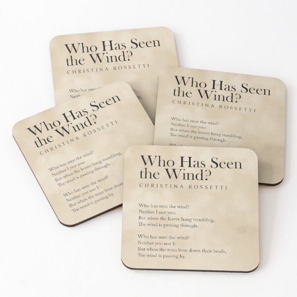 Item preview, Who Has Seen the Wind - Christina Rossetti Poem - Literature - Typography Print 1 - Vintage designed and sold by Studio Grafiikka.