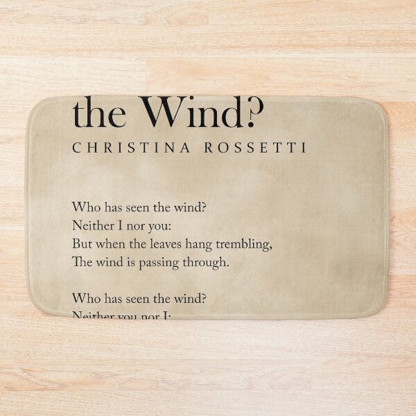 Item preview, Who Has Seen the Wind - Christina Rossetti Poem - Literature - Typography Print 1 - Vintage designed and sold by Studio Grafiikka.
