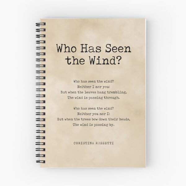 Item preview, Who Has Seen the Wind - Christina Rossetti Poem - Literature - Typewriter Print 2 - Vintage designed and sold by Studio Grafiikka.
