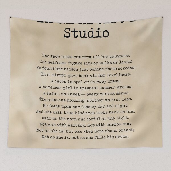 Item preview, In an Artist's Studio - Christina Rossetti Poem - Literature - Typewriter Print 1 - Vintage designed and sold by Studio Grafiikka.