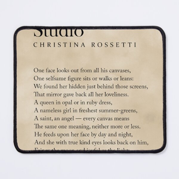 Item preview, In an Artist's Studio - Christina Rossetti Poem - Literature - Typography Print 2 - Vintage designed and sold by Studio Grafiikka.