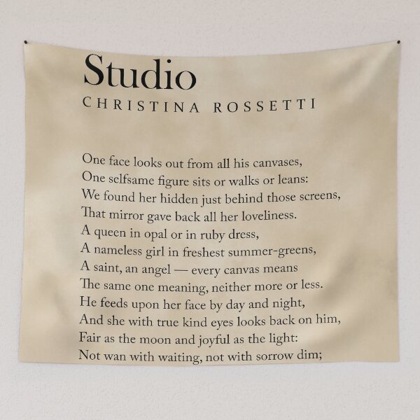 Item preview, In an Artist's Studio - Christina Rossetti Poem - Literature - Typography Print 2 - Vintage designed and sold by Studio Grafiikka.