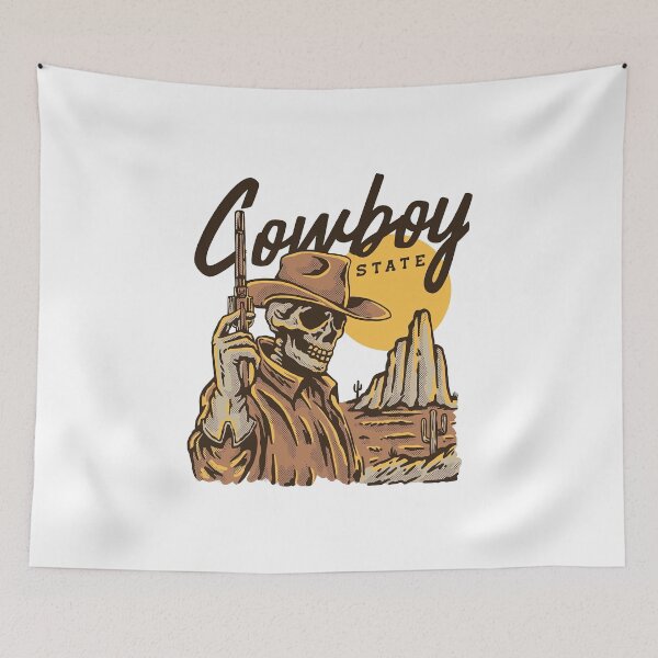 Item preview, Cowboy Skeleton, Skeleton With Cowboy Hat designed and sold by graphic-genie.